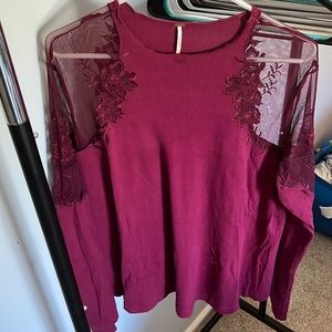 Free People embroidered long sleeve